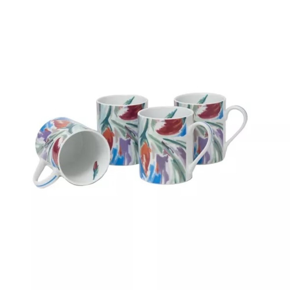Darbie Angell Crazy Love Set of 4 Mugs 12 OZ